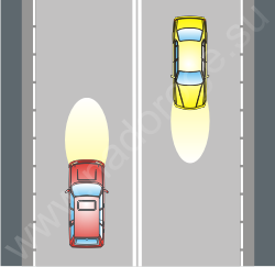 Если вы любите быстро ездить, то не забудьте включить ближний свет фар для лучшей идентификации вашей машины на дороге.
